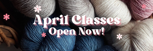 Crafting Class Schedule for April 2024