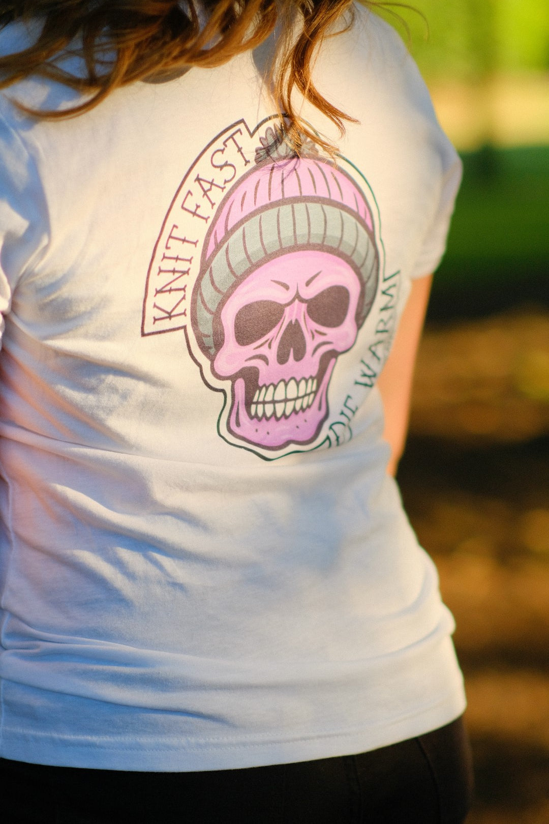 Knit Fast, Die Warm - Purple - Women's T-Shirt