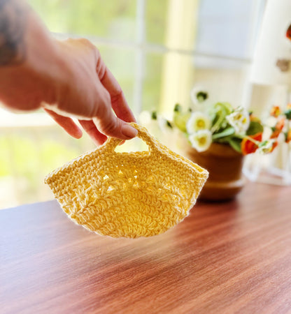 Small crochet basket