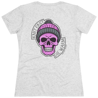 Knit Fast, Die Warm - Purple - Women's T-Shirt
